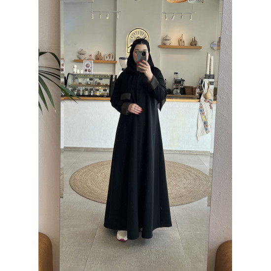 عباية  00501 سادة بقصة نص كلوش 