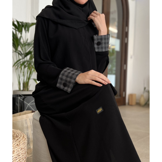 عباية  00504 يومية بكم كاروهات (كبك) 