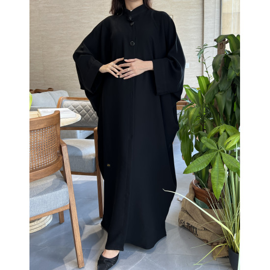عباية  00548 بياقة وبقصة فضفاضة