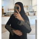 عباية  00553 يومية وعملية بخامة كريب ملكي 
