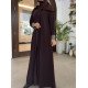 عباية 00607 يومية وعملية باللون البني