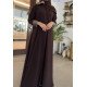 عباية 00607 يومية وعملية باللون البني