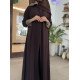 عباية 00607 يومية وعملية باللون البني