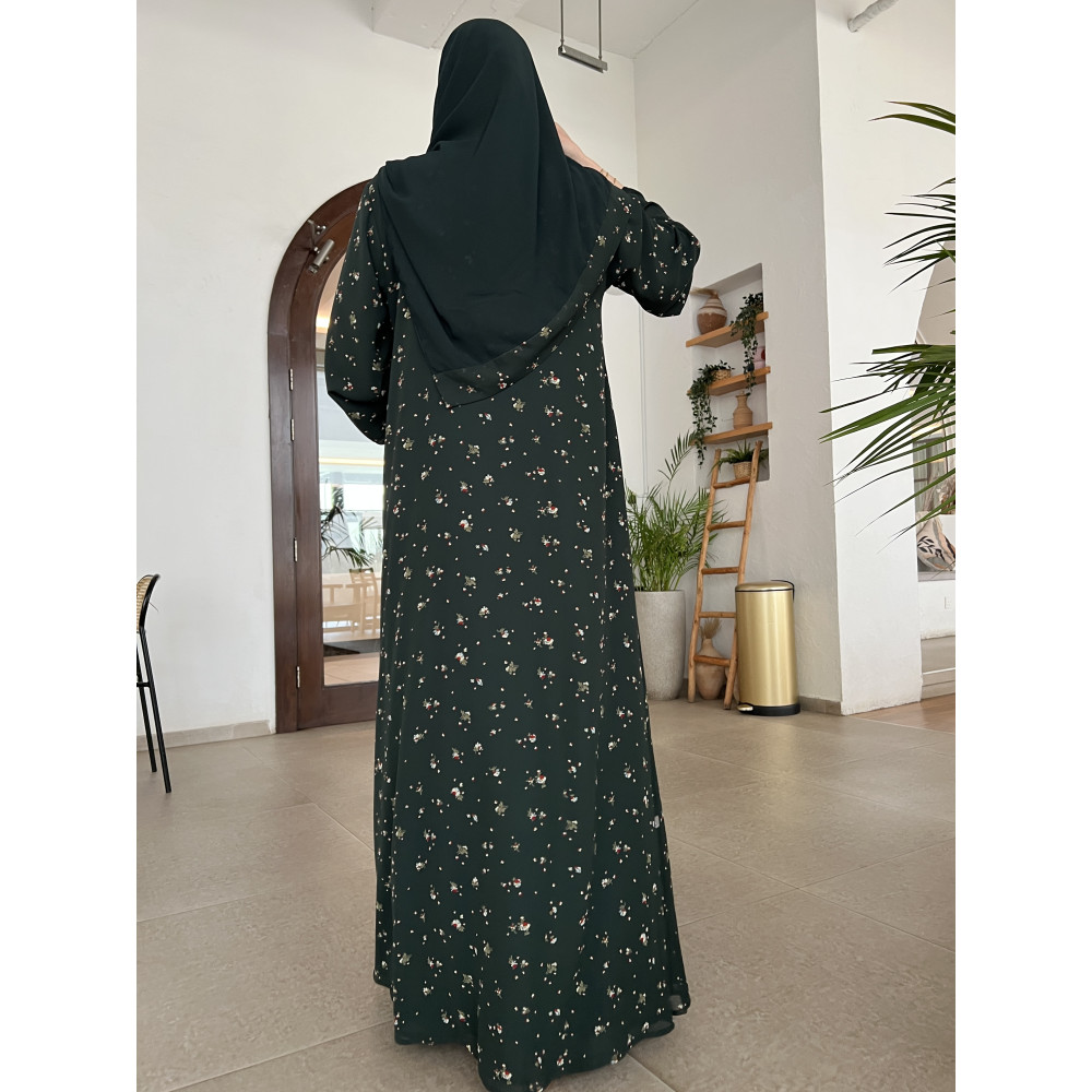 عباية  00634 صيفية بخامة دبل شيفون ياباني