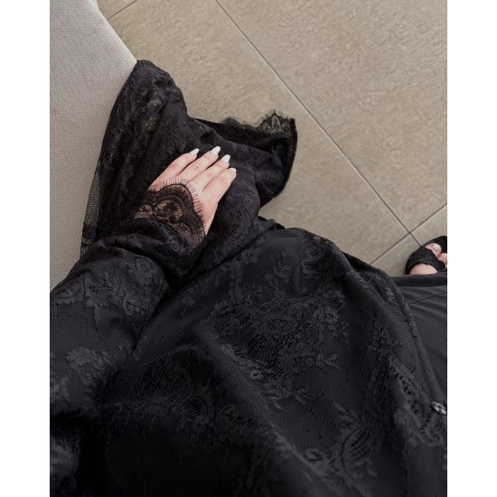 عباية 00644 دانتيل صيفية مع بطانه ناعمة 