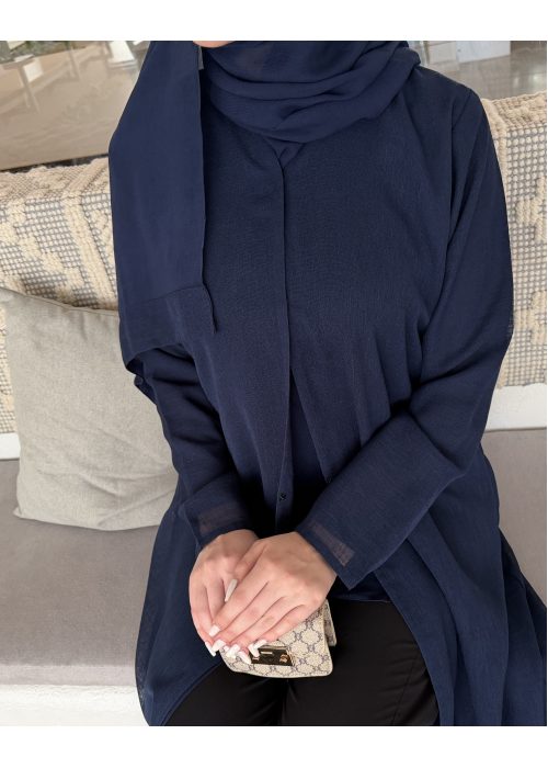 عباية 00651 لينن صيفي مع بطانة داخلية