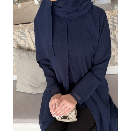 عباية 00651 لينن صيفي مع بطانة داخلية