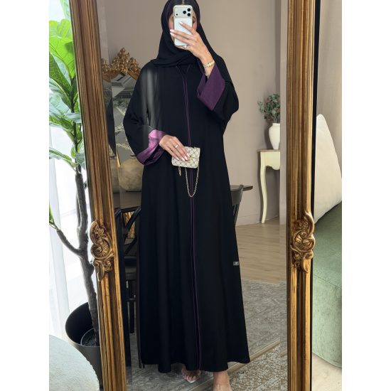 عباية  00659 أنيقة وناعمة بقصه A 