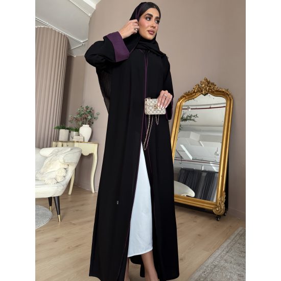 عباية  00659 أنيقة وناعمة بقصه A 