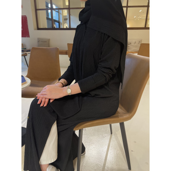 عباية 00416 يومية وعملية بخامة قطن على استرتش 