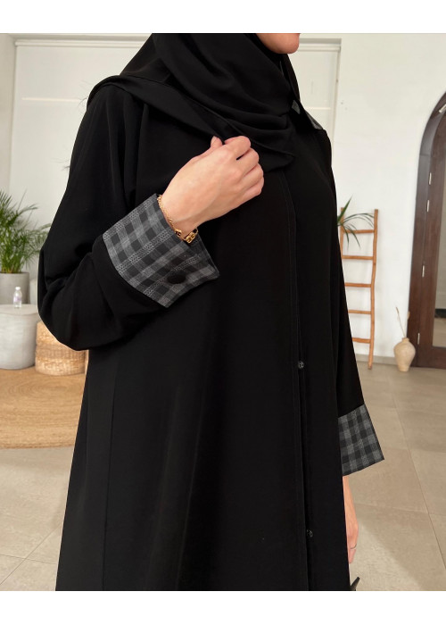 عباية  00504 يومية بكم كاروهات (كبك) 