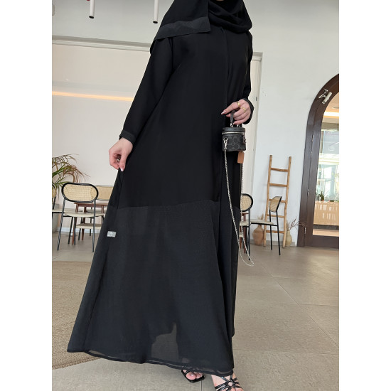 عباية  00601 أنيقة وصيفية بقصةA