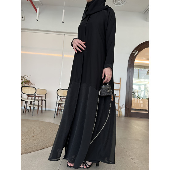 عباية  00601 أنيقة وصيفية بقصةA