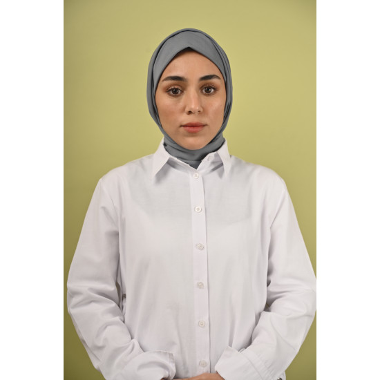 حجاب رمادي كوري