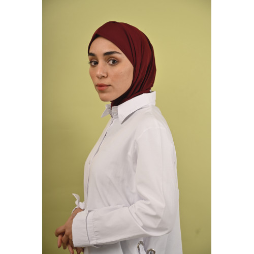 حجاب عنابي كوري