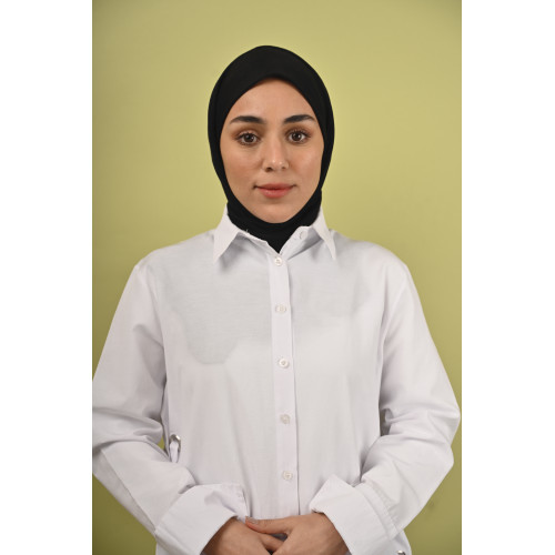 حجاب قطن أسود