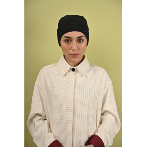 توربان من قطعتين باللون الاسود