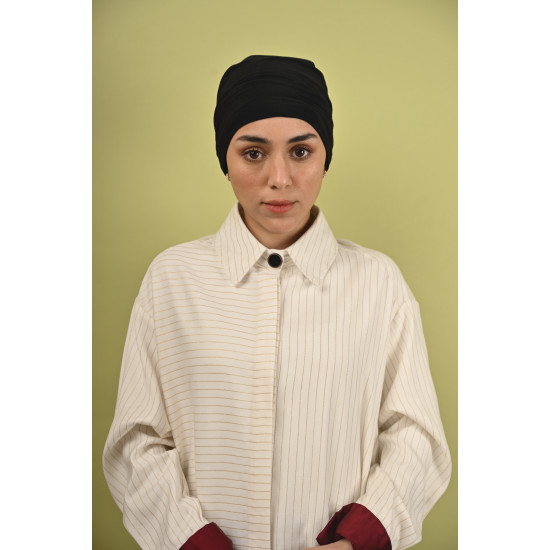 توربان من قطعتين باللون الاسود