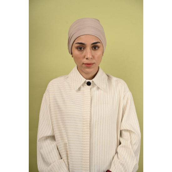 توربان من قطعتين باللون البيج