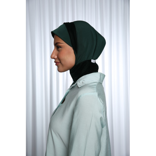 الحجاب المخمل الزيتي 