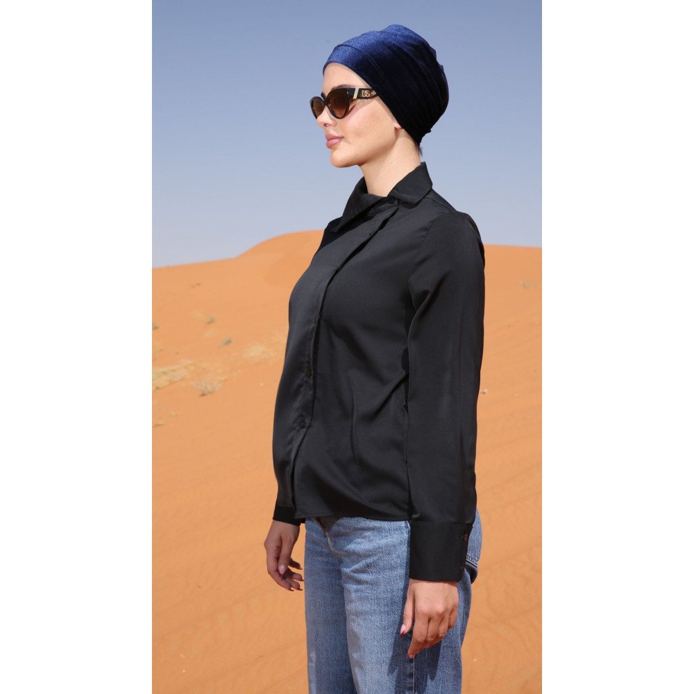 توربان مخمل كحلي