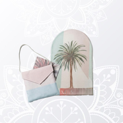 سجادة صلاة موديل النخلة مع شنطة للحج والعمرة | Novs