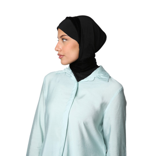 حجاب مخمل أسود حجاب مخمل أسود