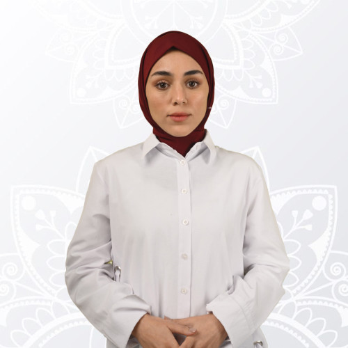 حجاب عنابي كوري