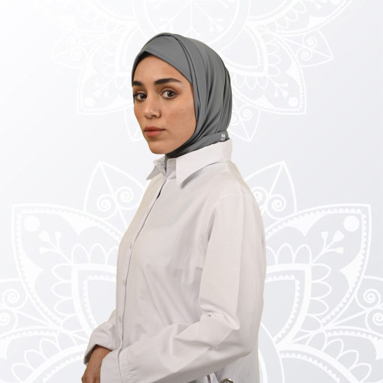 حجاب رمادي كوري حجاب رمادي كوري