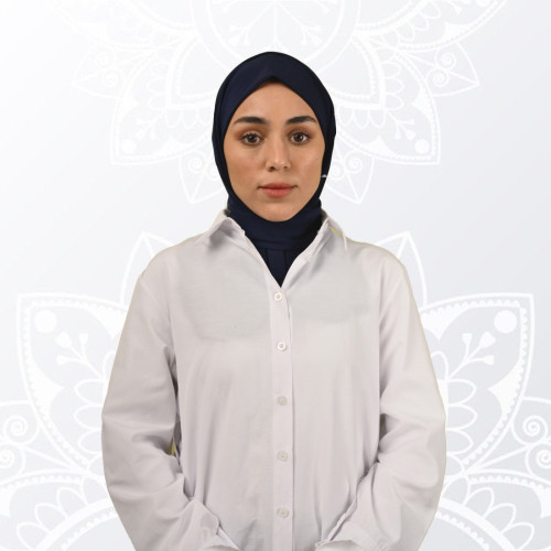 حجاب قطن أسود