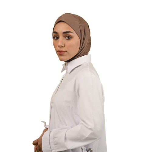 حجاب قطن بني اللون حجاب قطن بني اللون