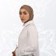 حجاب قطن بني اللون