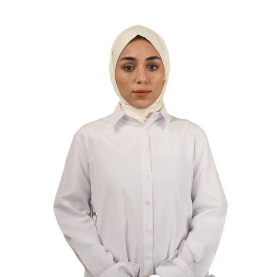 حجاب اوف وايت قطن