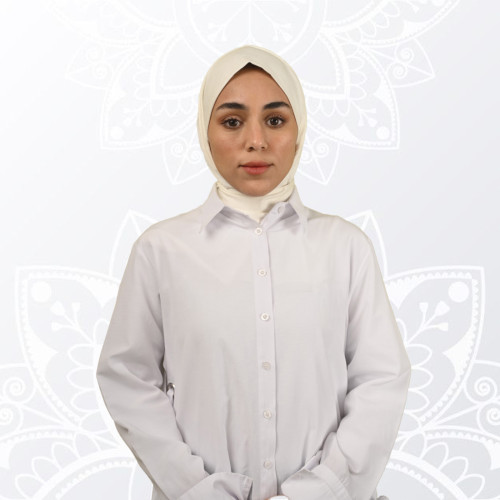 حجاب اوف وايت قطن