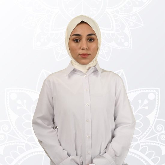 حجاب اوف وايت قطن