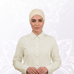 توربان من قطعتين باللون الاوف وايت
