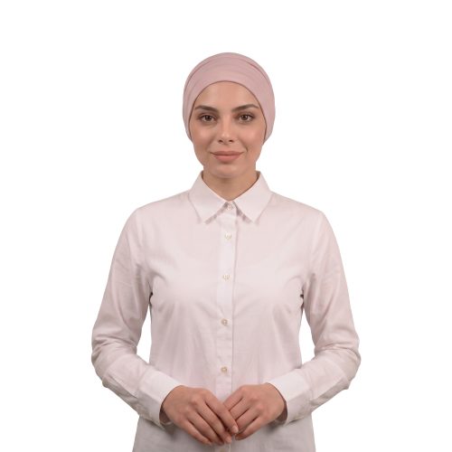 توربان من قطعتين باللون الوردي