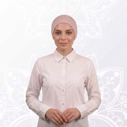 توربان من قطعتين باللون الوردي