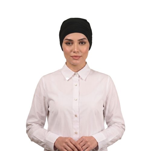 توربان من قطعتين باللون الاسود