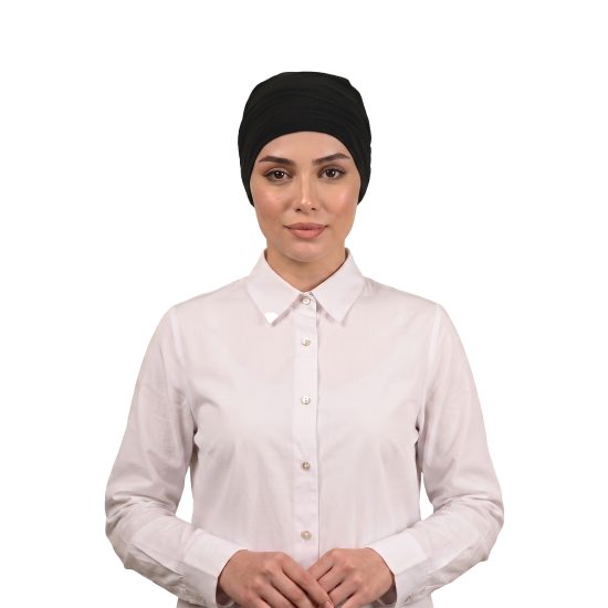 توربان من قطعتين باللون الاسود