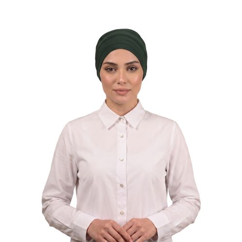 توربان من قطعتين باللون الزيتي توربان من قطعتين باللون الزيتي