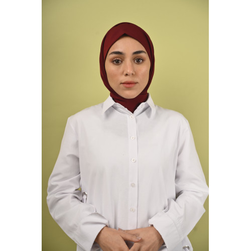 حجاب عنابي كوري