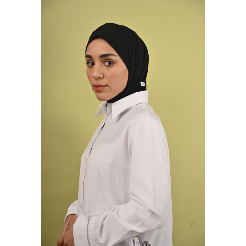 حجاب قطن أسود