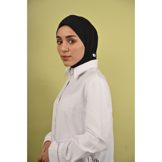 حجاب قطن أسود