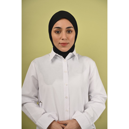 حجاب قطن أسود