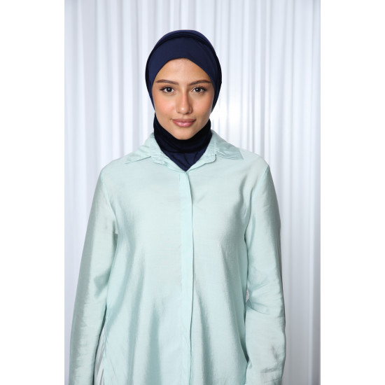 حجاب مخمل كحلي