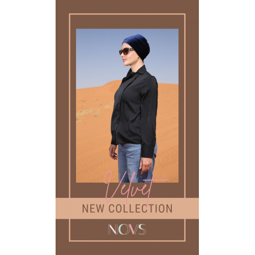 توربان مخمل كحلي توربان مخمل كحلي