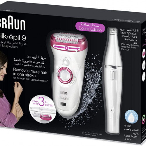مكينة سيلك ابيل  9  لإزالة الشعر من براون 9-538