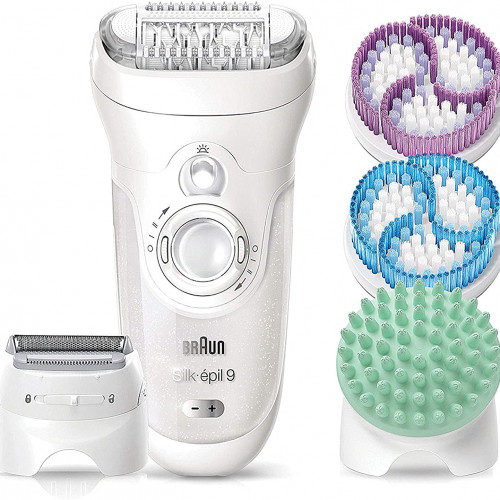 مكينة سيلك ايبل 9 لإزالة الشعر الرطب و الجاف مع 12 ملحق من براون 9-961V