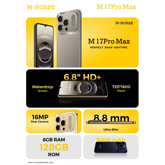  iPhone 17 Pro max 64GB / 128GB  M-horsee 
